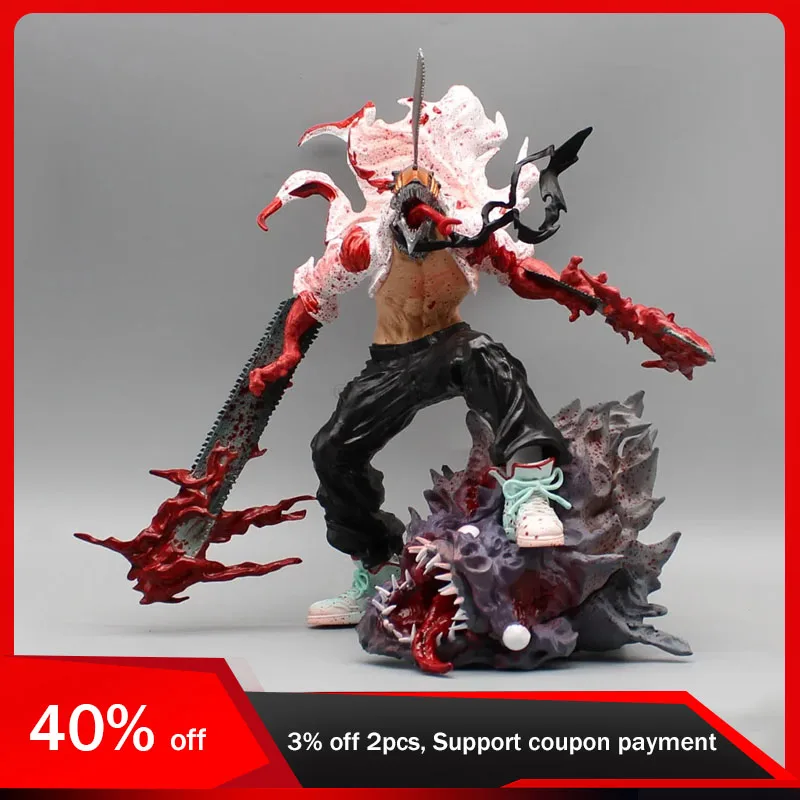 

29cm Chainsaw Man Figure Chainsawman Action Figure Denji PVC Anime Statue Model Figurine Kids Toys Gift for Boy Collectible Doll