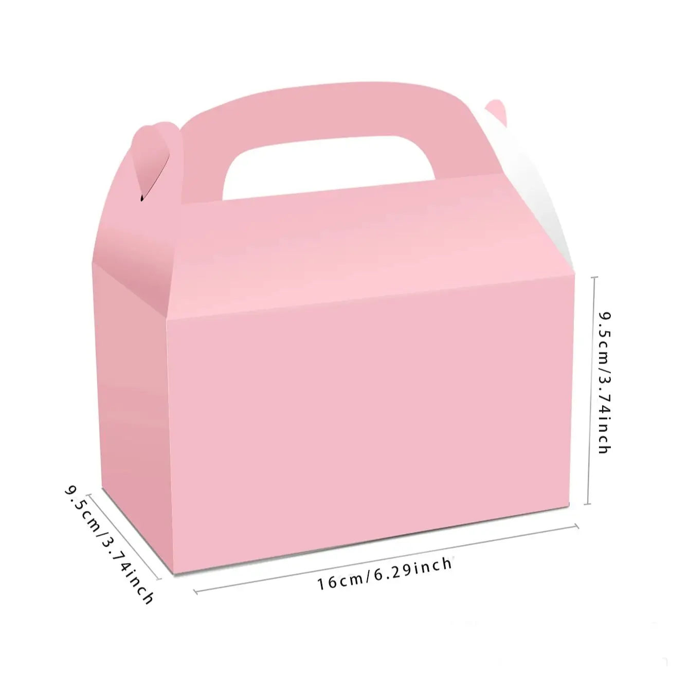 10pcs New Portable Gift Box Wedding Birthday Baby Welcome Party Gift Packaging Creative Lunch Box Candy Chocolate Cake Gift Box