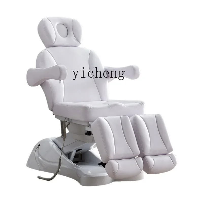 Zc Electric Beauty Bed Body Massage Lifting Multifunctional High-Grade Split Leg Rotating Tattoo Tattoo Embroidery Chair