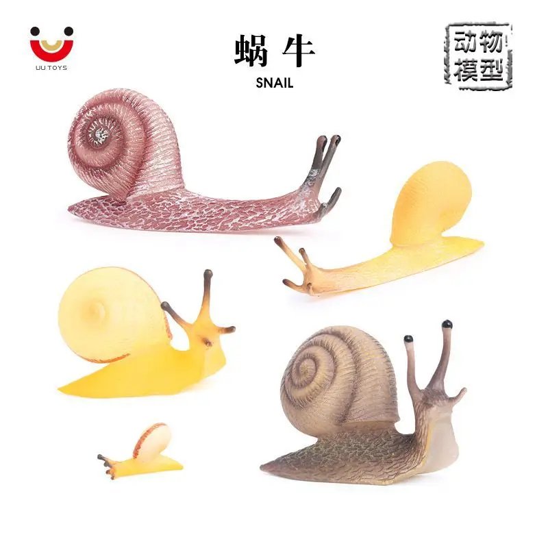 

Simulated reptile model snail micro-landscape sand table ornament children's enlightenment cognitive teaching aids snail toys