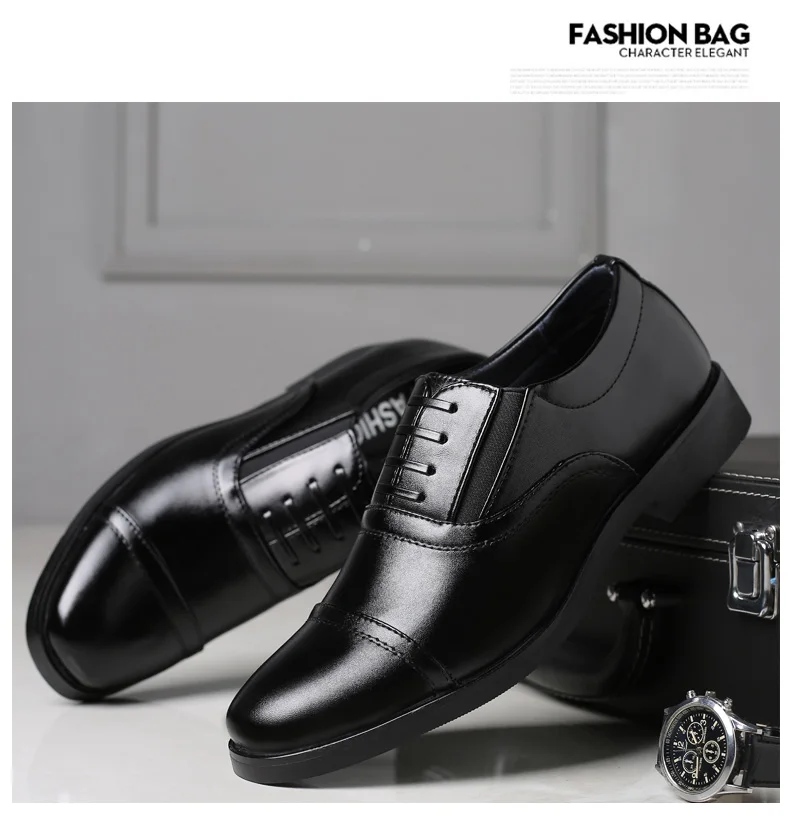 Formale Business-Oxford-Schuhe für Herren, klassische Leder-Kleiderschuhe für Hochzeit und Büro – Detail 24
