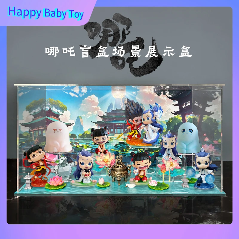 Nezha Display Box Nezha'S Demon Child Roars The Sea Natural Bond Series Handheld Blind Box Storage Box Includes Props Acrylic