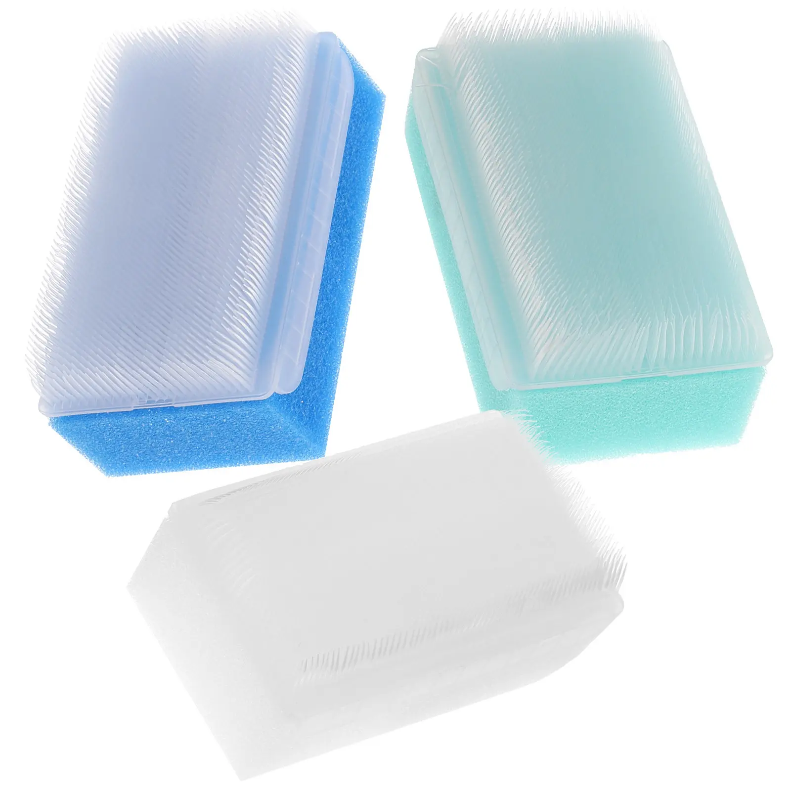 3Pcs Sponge Brush Baby Shampoo Bath Scrubber Infant Head Massager Dual Sided Cleansing Relaxation Promote Blood Circulation Easy