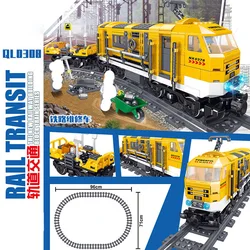 Rail transit series high-speed train steam train  building blocks toy small particle model