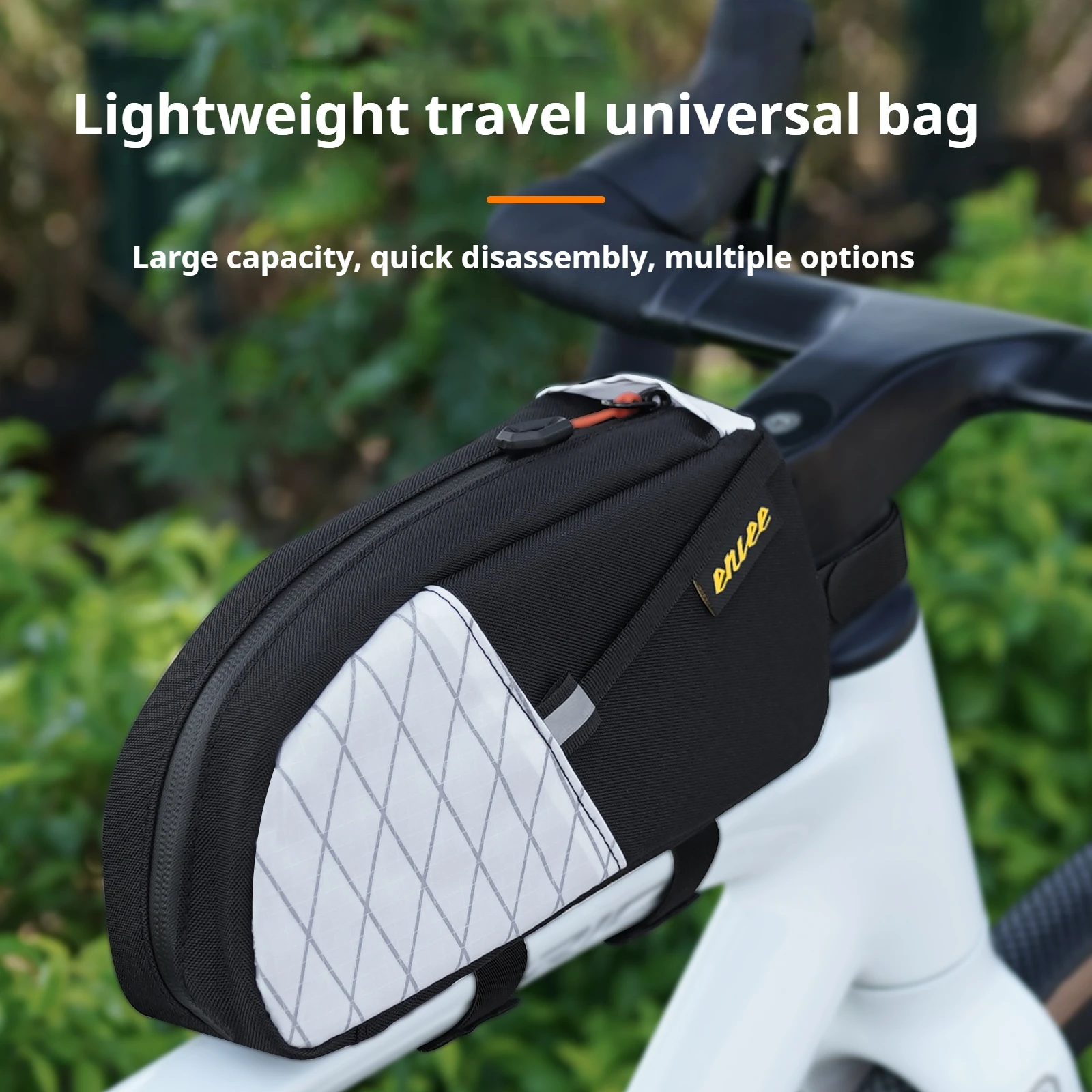 

ENLEE Bicycle Bag Road Mountain Bike Universal Horizontal Bag Mountain Bike Storage Commuting Outdoor Waterproof Bag