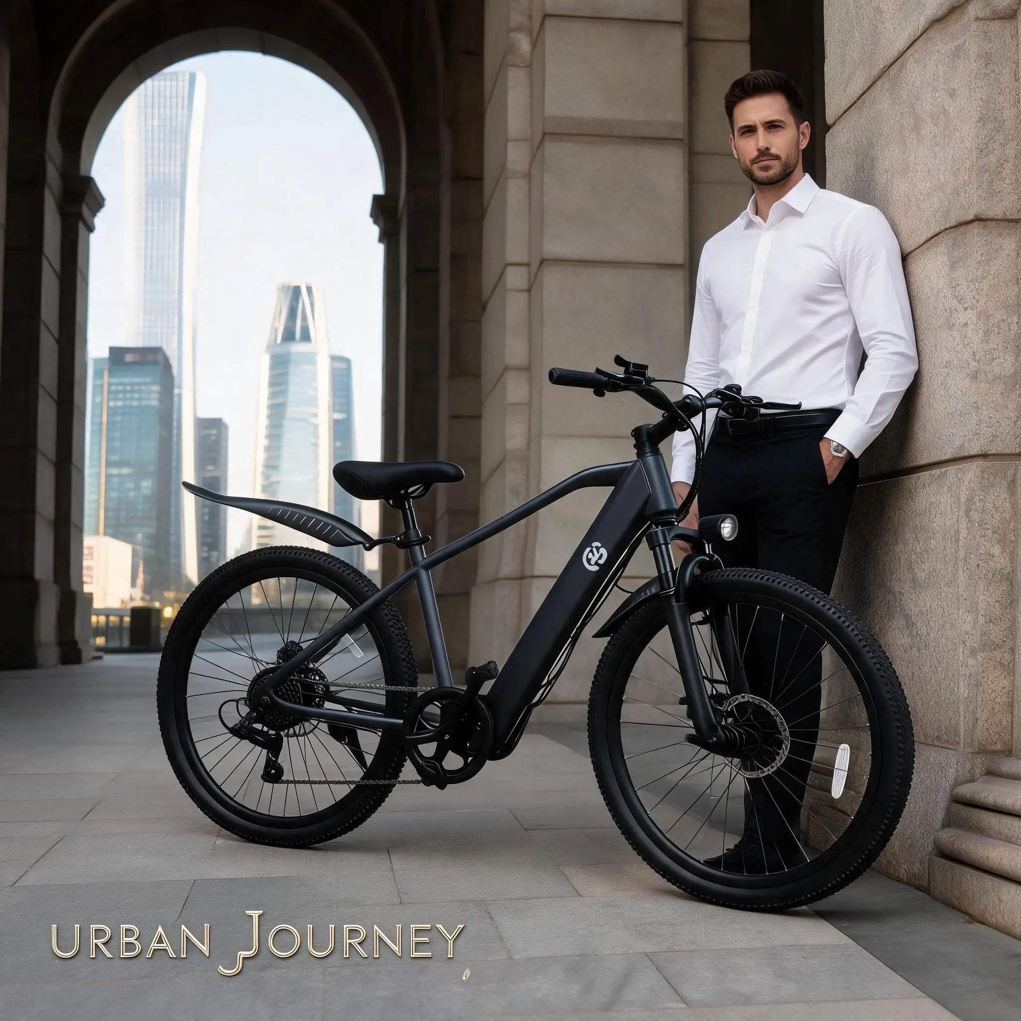 Lake Side Leisure E-bike, 500W Motor, 26 inch wheel, mechanical disc brake, pedal assist, removable battery, casual rides along lakeside pathways