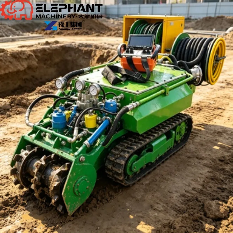 Professional Mobile Cleaning Up The Sludge Platform Underwater Submersible Dredging Robot