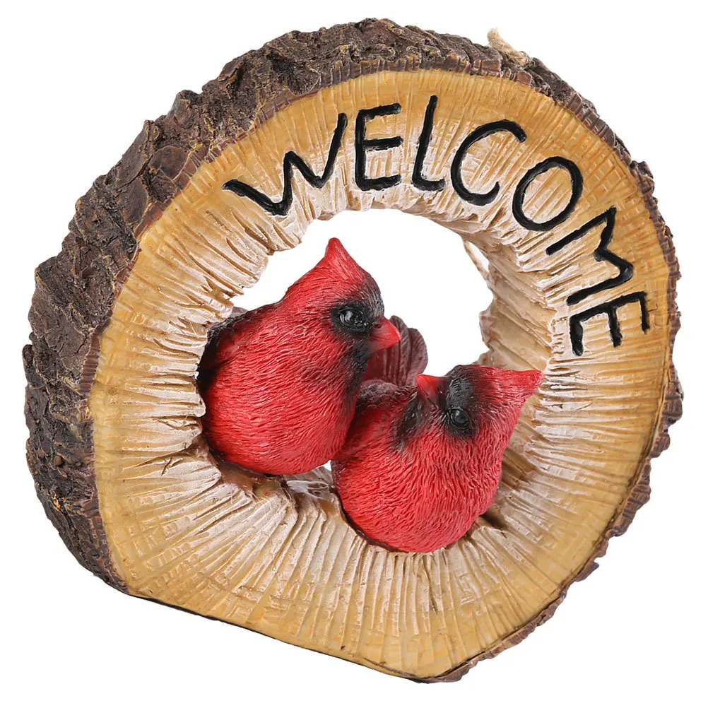 カップル鳥樹脂ペンダント吊り下げ装飾軽量ウェルカムオーナメント庭バルコニーフェンスホームウェディングパーティー装飾用