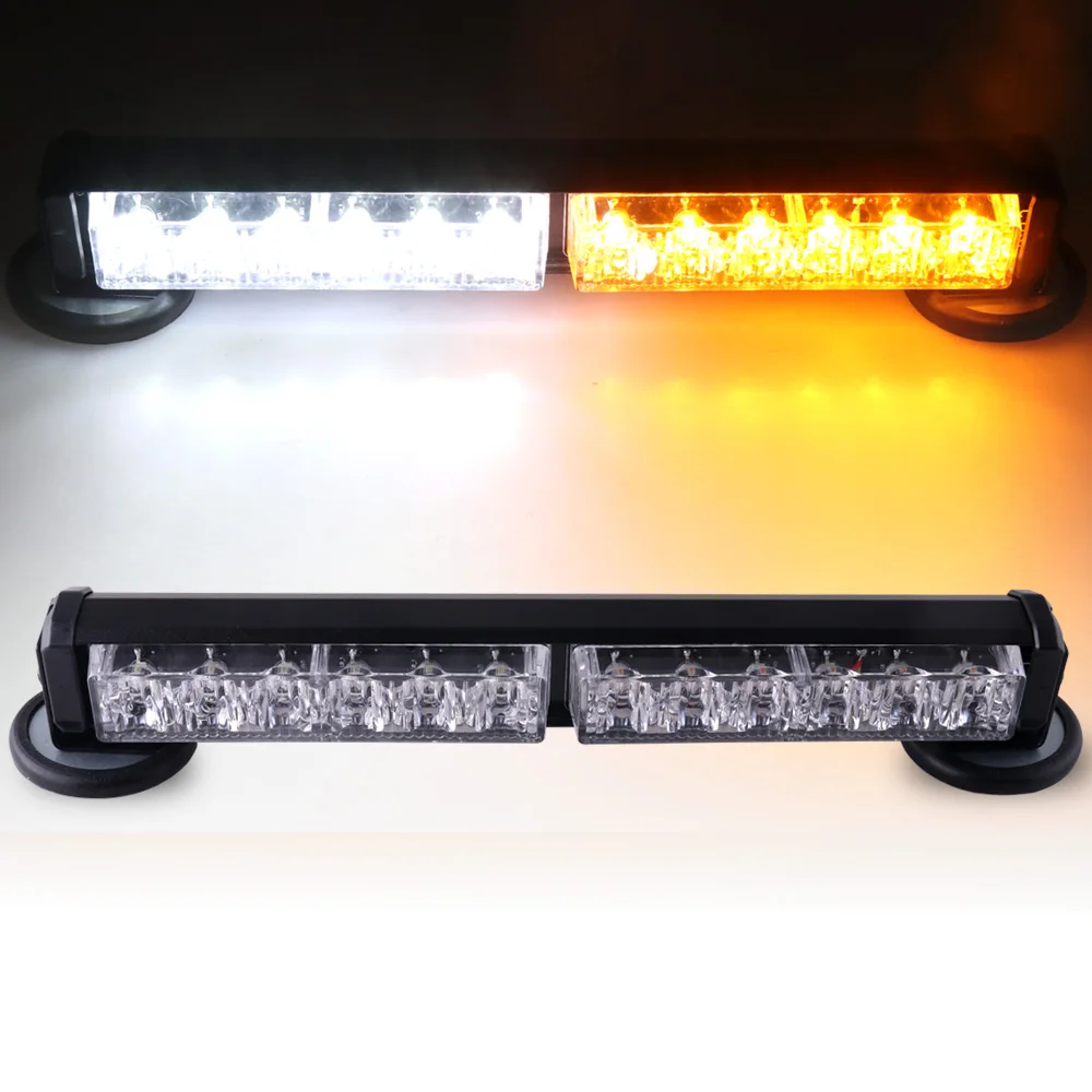 

316-2PCS Автомобильный светодиодный стробоскоп высокой яркости, магнитное крепление, аварийный и предупреждающий световой сигнал для безопасности дорожного движения, 12В