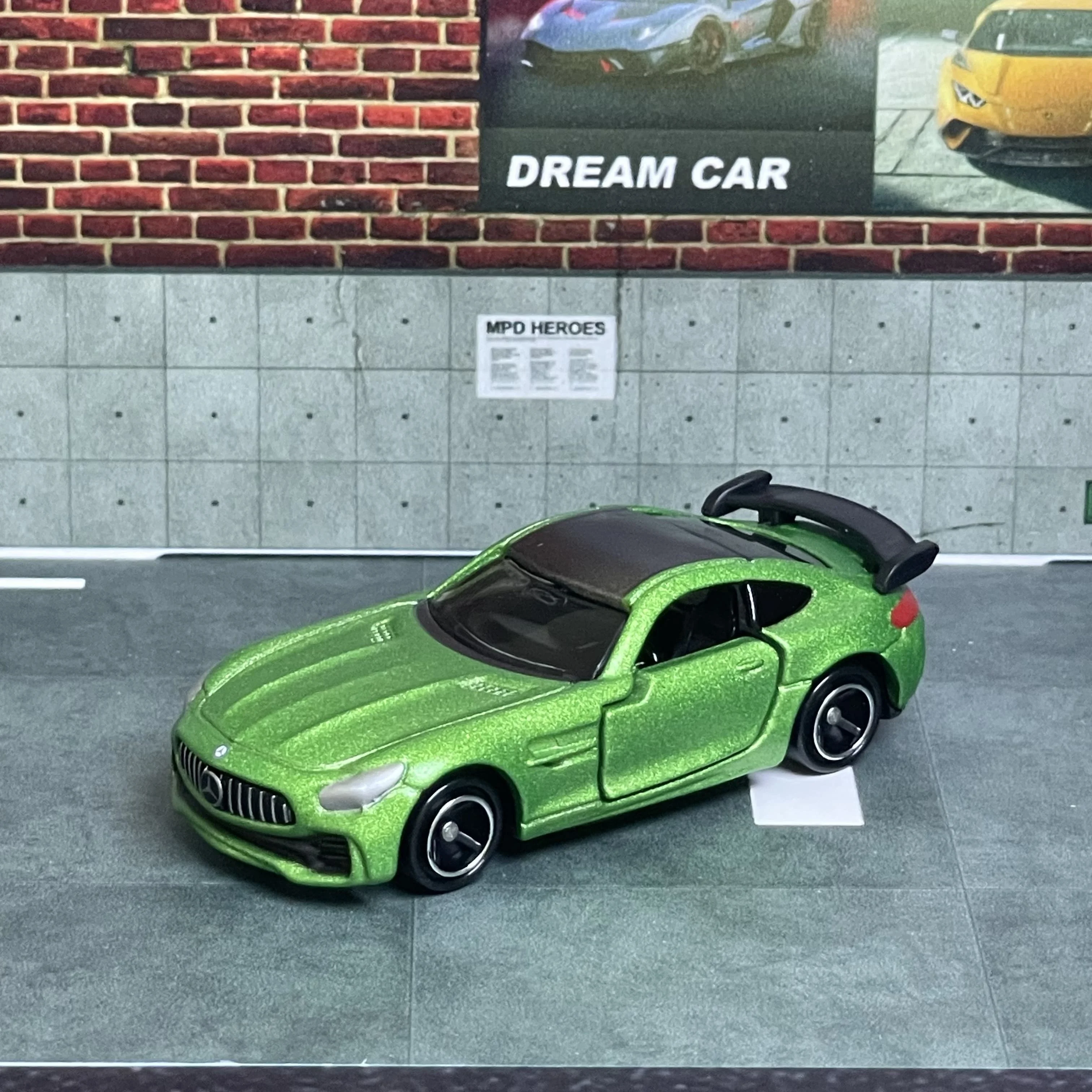 Takara Tomy Tomica No.7 Mercedes AMG GT R Casting Statico Hot Pop 1:64 Auto in lega Giocattoli Veicolo Pressofuso Modello in metallo per bambini