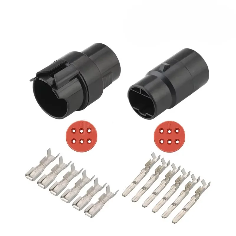 Auto 6pin plug MG610174-5 MG610174 wiring electrical cable connetor MG 610174 MG 610174-5 with terminals and seals