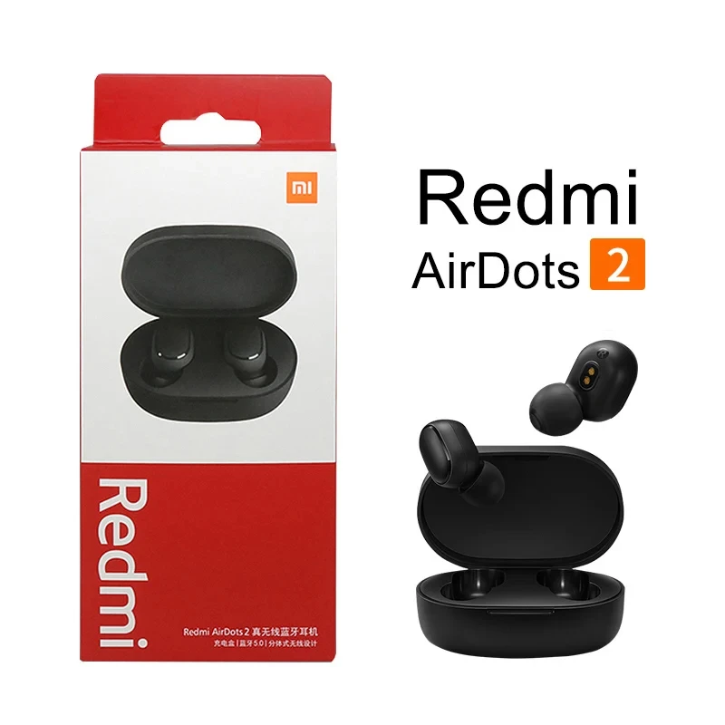 

Original Xiaomi Redmi Airdots 2 Bluetooth Earphones Mi True Wireless Headphones TWS Earbuds Air Dots Headset Noise Control