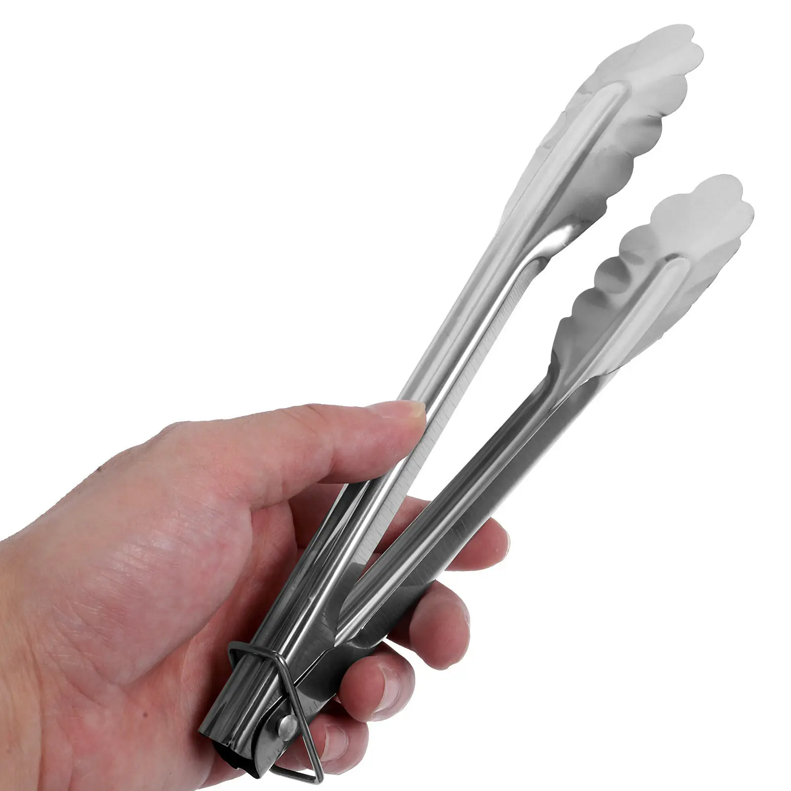 1 Set 304 Stainless Steel Deep Frying Pot with Food Tong Lightweight Fry Pot for Home Cooking Breakfast Milk Heating Deep Fryer