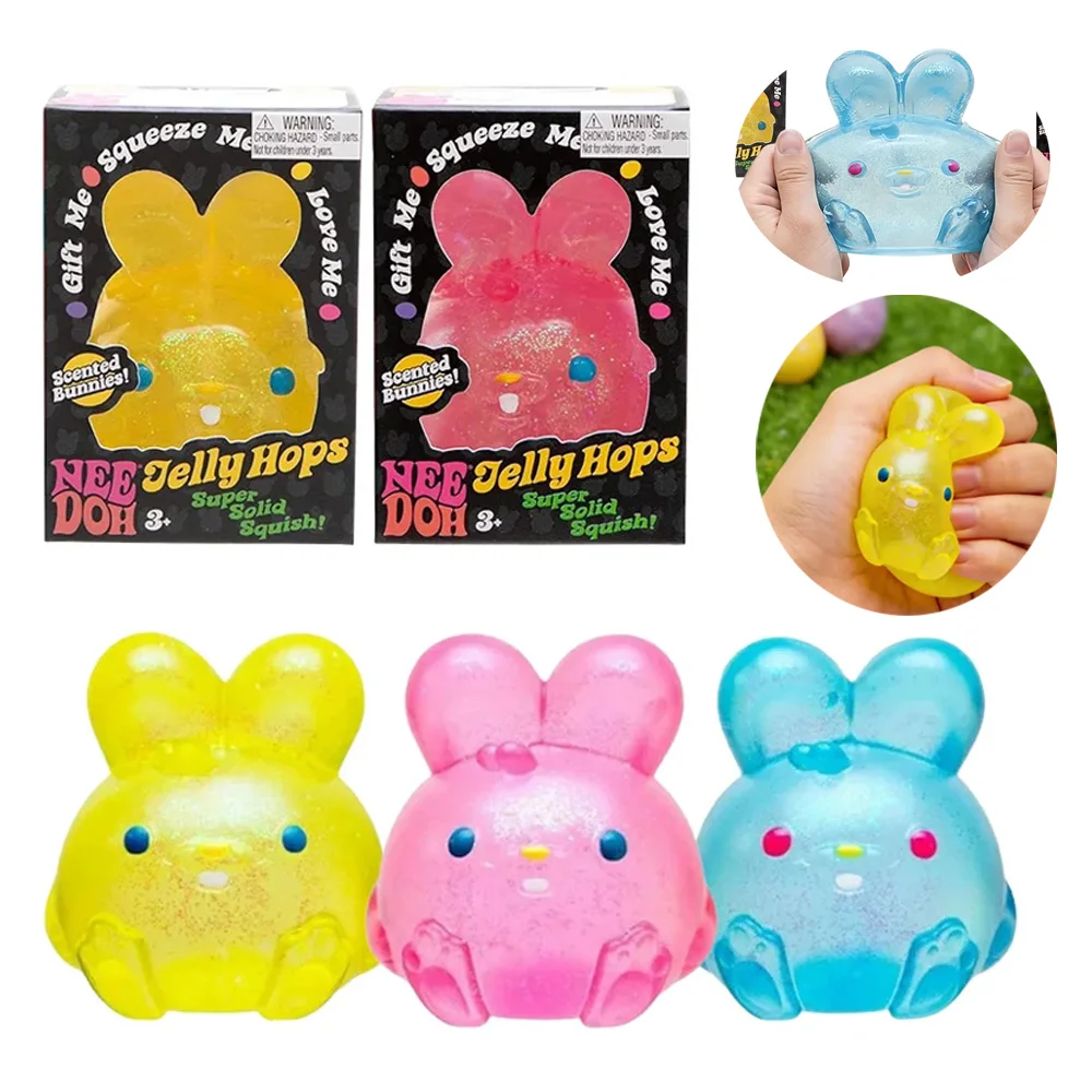 

Мягкая игрушка-антистресс в виде кролика, медленно восстанавливающая форму, развивающая игрушка для детей, забавный подарок-розыгрыш для взрослых, снимающий стресс