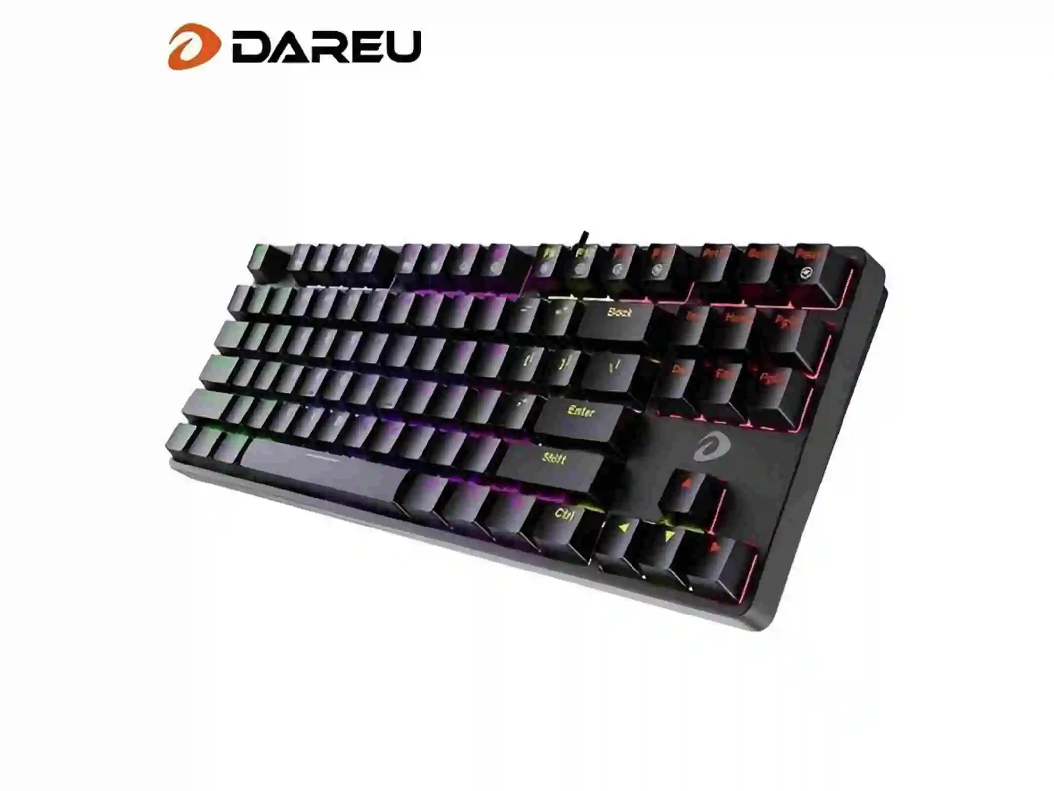 Dareu EK87 Wired D Switch Full Waterproof with N-Key Rollover Dynamic Rainbow Backlight Mechanical Keyboard Blue Switch