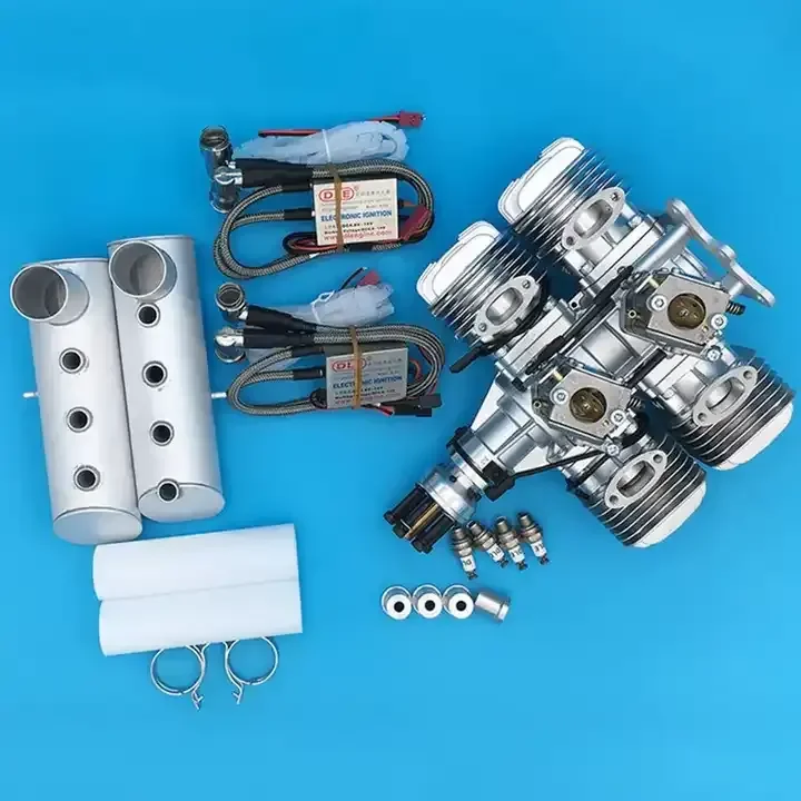 

DLE 120CC DLE120 T4 RC Model Aircraft Engine Four-cylinder Two-stroke Side Exhaust Natural air12hp/7500rpm