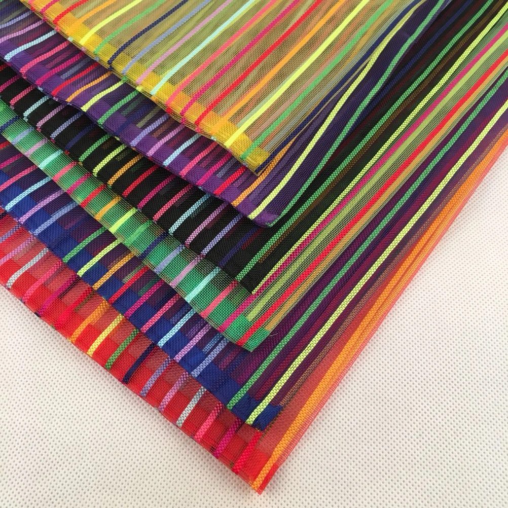 

12Pcs Colorful Nylon Mesh Zipper Stationery Bags Portable Waterproof File Folder Pencil Case for Office School Supplies