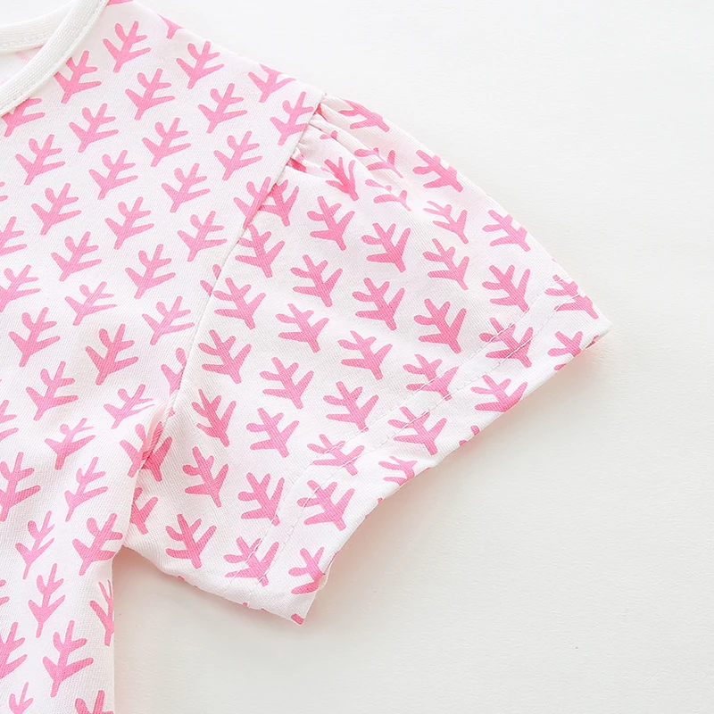 Детская одежда Little maven для маленьких девочек, новинка 2023 года, летняя детская одежда, корейская детская одежда, футболки с рисунком морского конька