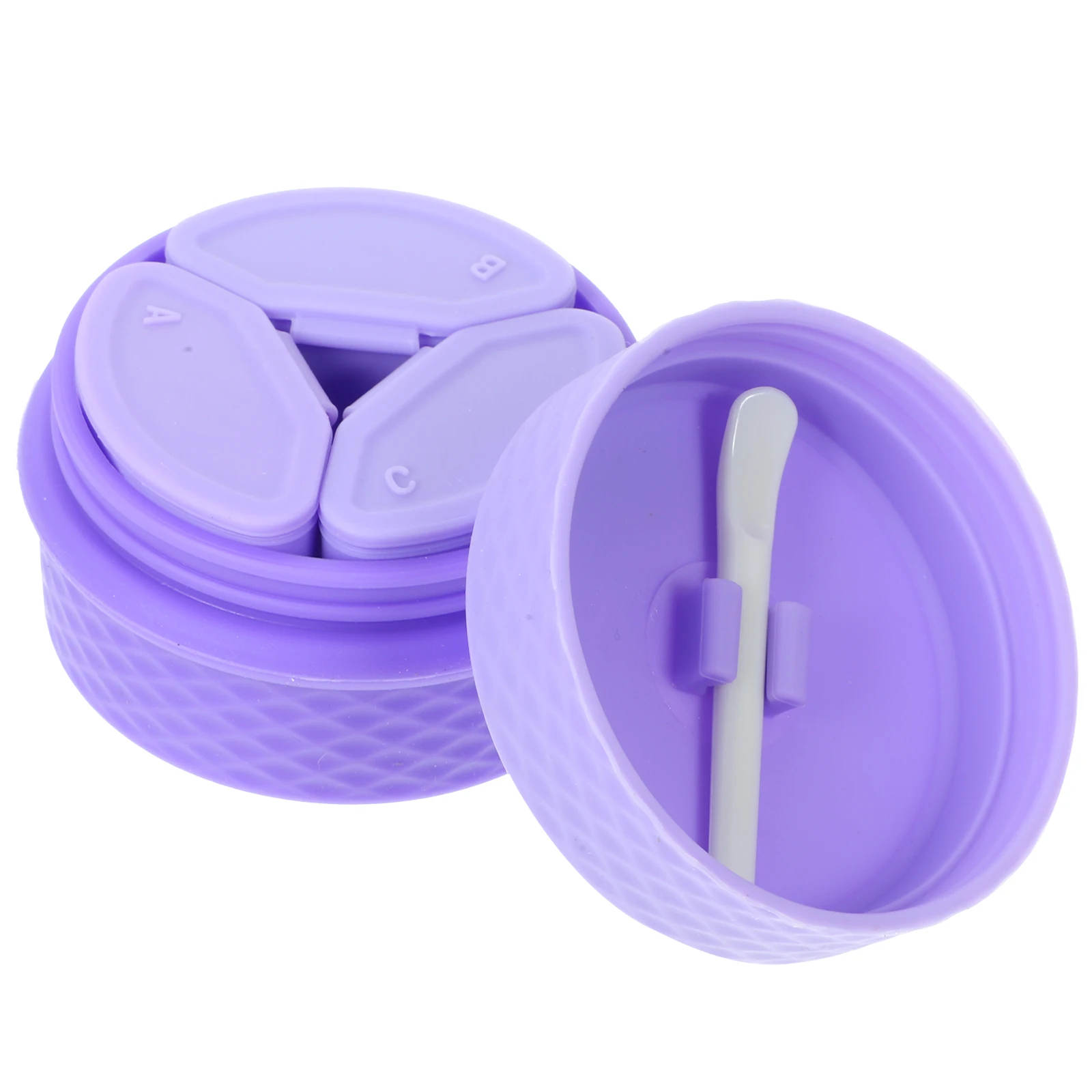 

Silicone Sealed Portable Lotion Bottle Travel Containers LeakProof Reusable Cream Jars Silicone Makeup Container Set Storage