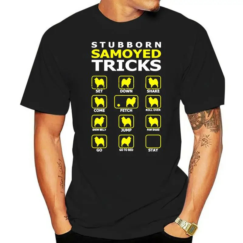 Fashion Designer Samoyed Dog T Shirts Man Unique Graphic Custom Short Sleeve BoyfriendT Shirts