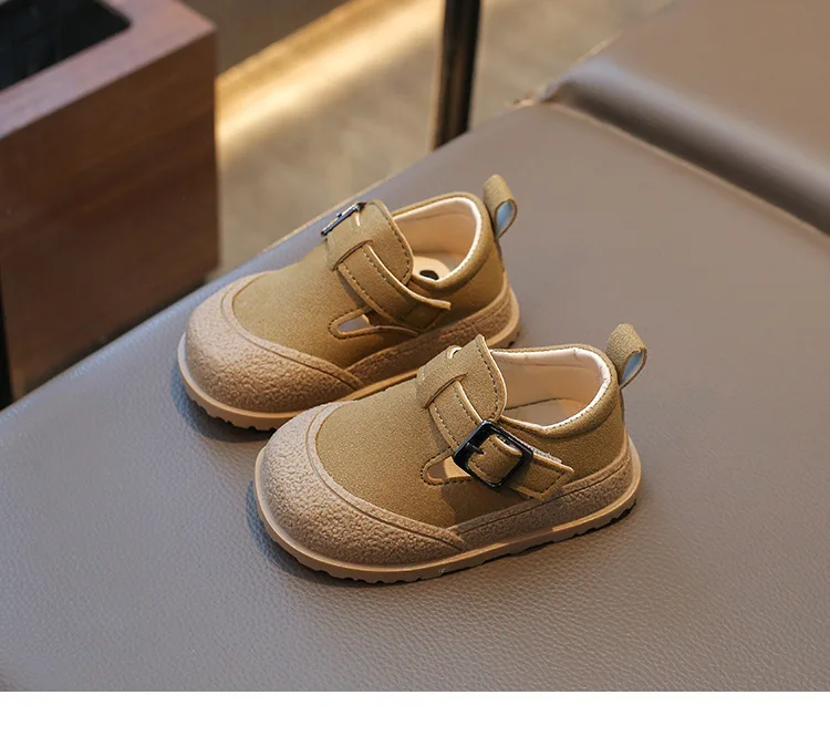 Boken-Schuhe für Jungen, weiche Sohlen, Kinderschuhe, 2025, Neuheiten, 0–1 Jahre alt, Sportschuhe für Kinder, modische Retro-Bohnenschuhe – Detail 5