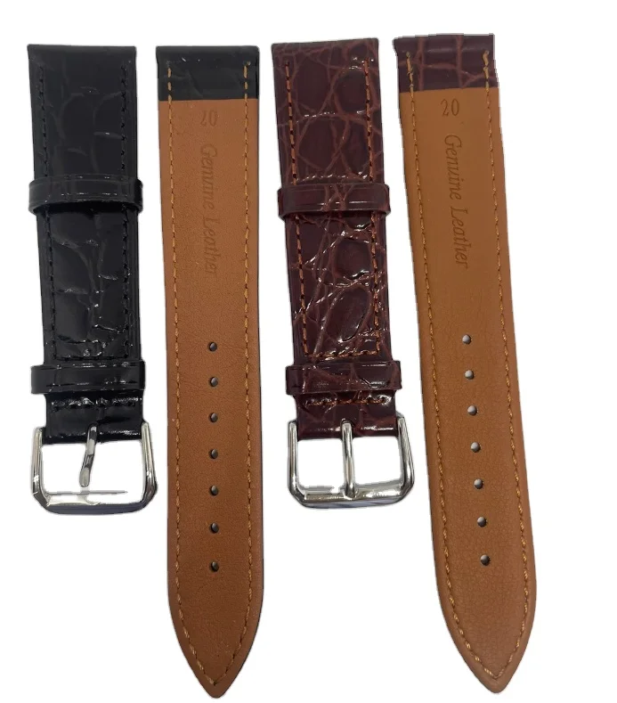Wholesale Watch Genuine Leather Strap NO.8008 Thin Watch Leather Strap High-quality Watch Parts Accessories