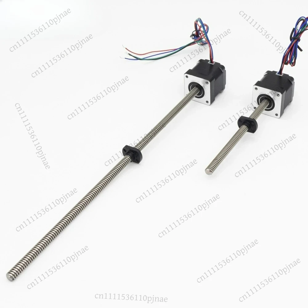 UMOT Micro 35mm NEMA 14 Linear Stepper Motor with Lead Screw Tr8 Lead 1-12mm 12N Max Load 150-410mm Lead Screw Cuttable Length