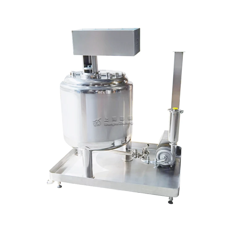 

100L 200L 500L 1000 Liters Industrial Double Jacket Stainless Steel Dispersing Mixer tank Mixing tank with Agitator