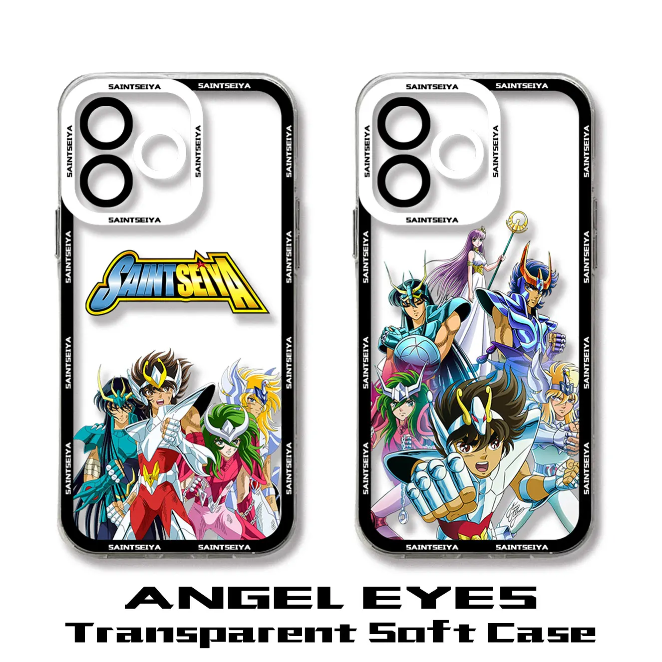 Hot Saint Seiya Hyoga Shiryu Cartoon Phone Case For Samsung S24 S23 S22 S21 S20 S10 FE Note20 Plus Ultra 5G Clear Soft TPU Cover