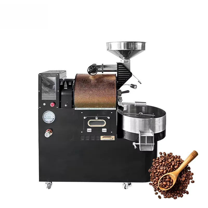 Macchina per la torrefazione del caffè Torrefazione del caffè a tamburo Macchina per torrefazione del caffè completamente automatica da 3 kg con buon prezzo