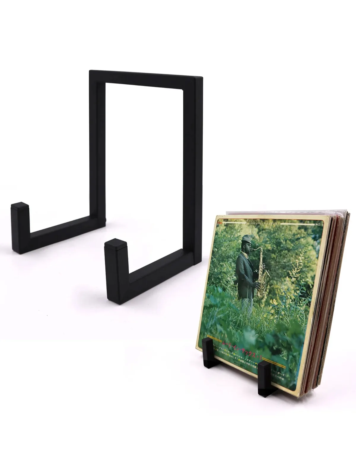 Support de rangement pour disques vinyles en métal, style rétro minimaliste, pour l'affichage des disques LP, petit support de rangement pour disques vinyles