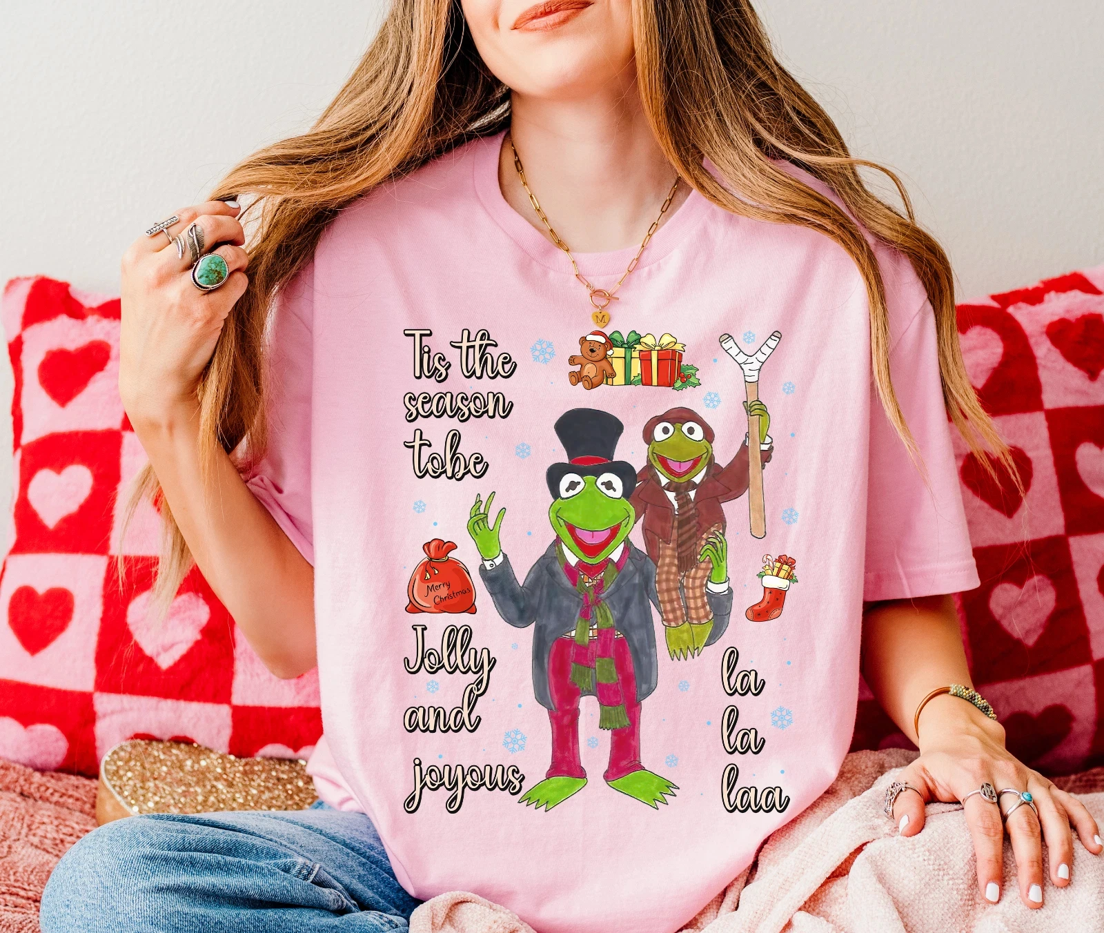 

Disney Kermit The Frog Print T-Shirt Mom and Daughter Matching Swimsuit Boys Clothes Family Matching Outfits