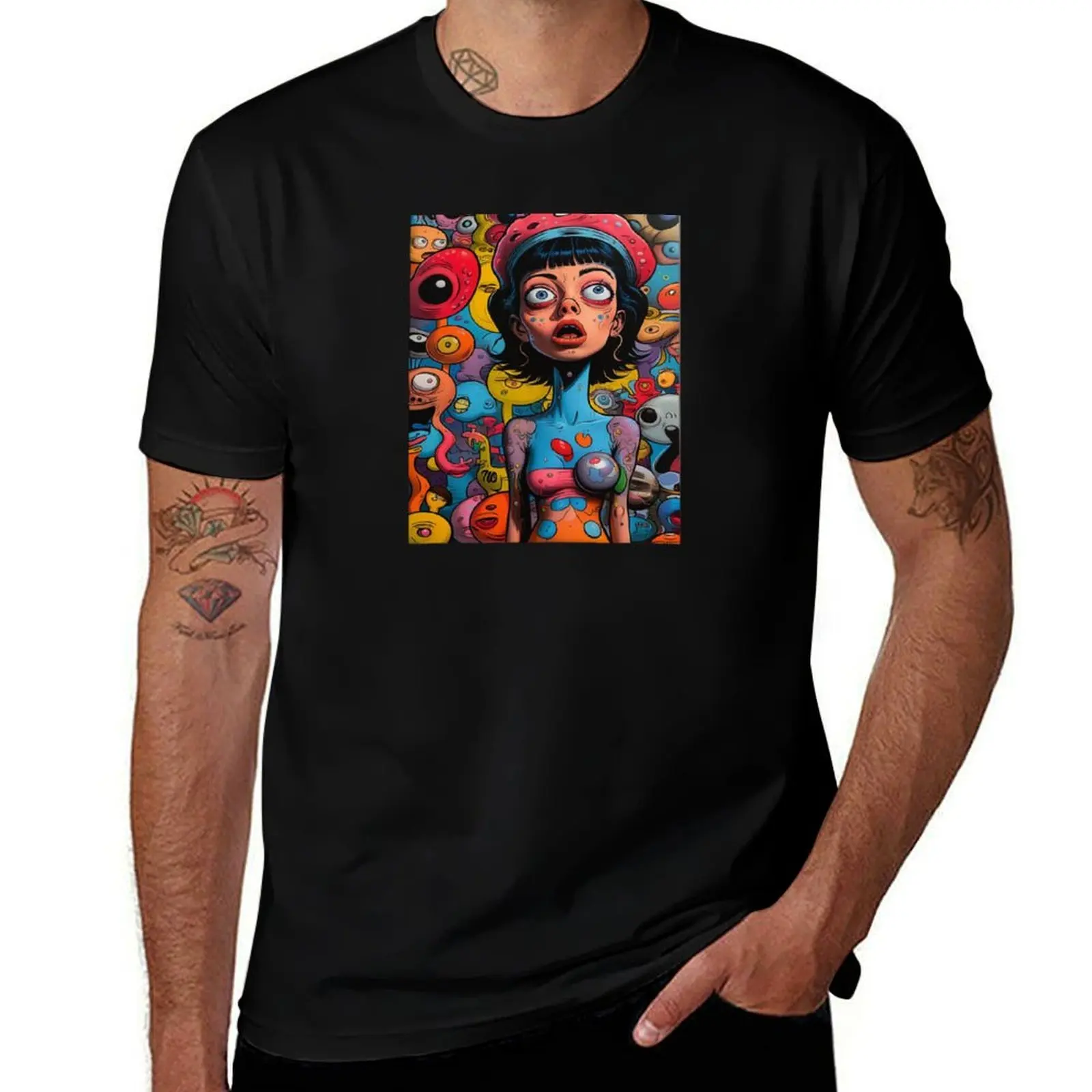 

Lady pscydelic high T-Shirt new gifts and t-shirts funny meme t-shirts Funny t-shirts anime stuff cotton t shirt men
