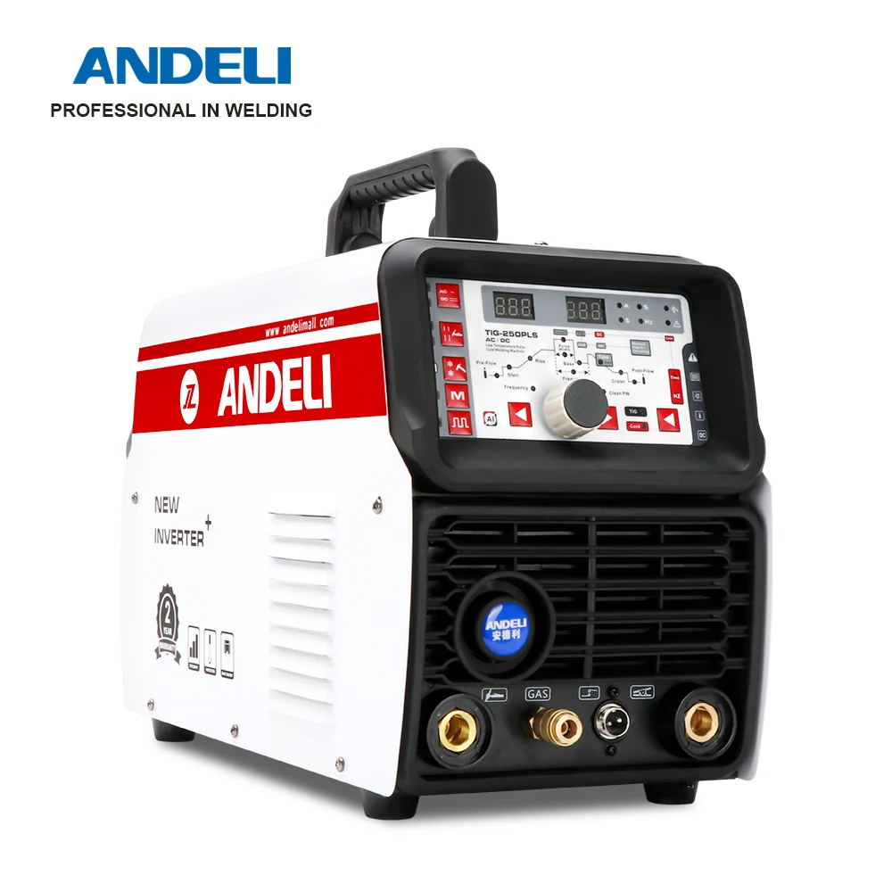 

ANDEL TIG-250PLS 110V/220V Aluminum TIG Welding Machine AC DC Pulse Cold