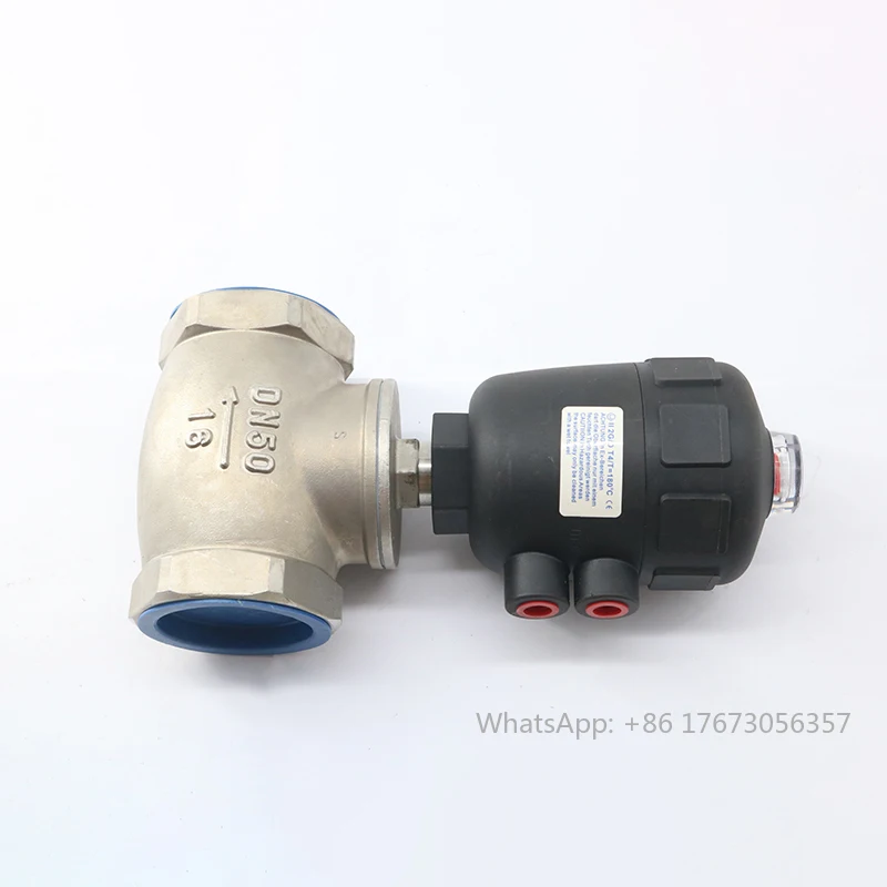 Valve Manufacturer DN25 DN40 Angle Seat Valve Air Compressor Parts For Gas Air Compressor