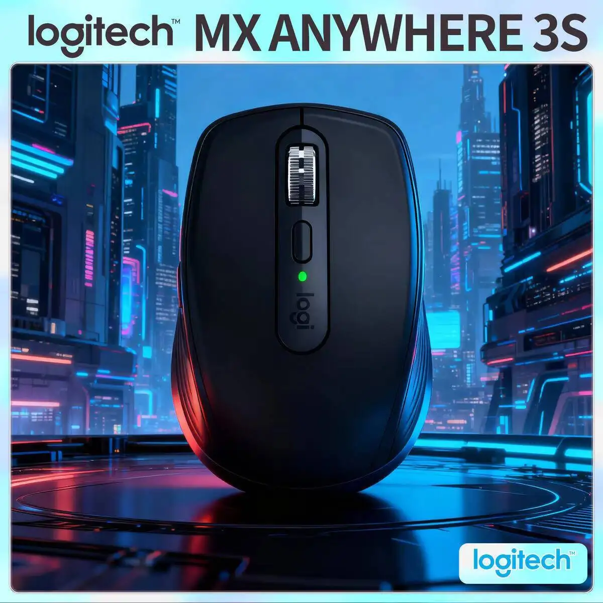 

Компактная мышь Logitech MX Anywhere 3S, эргономичный дизайн, перезаряжаемая, с быстрым прокруткой для портативных ПК Mac