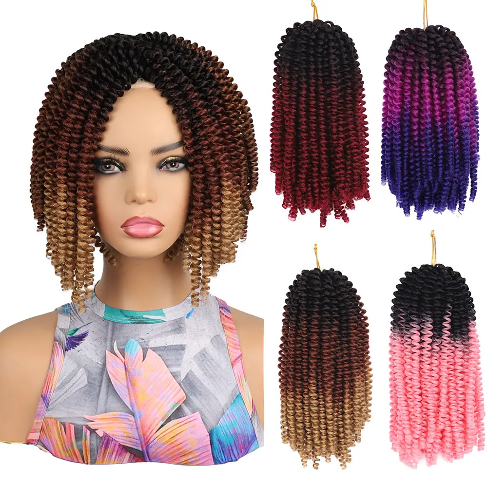 

11 Inch Short Box Braids Crochet Hair Synthetic Bob Braids Cute Crochet Braids Stylish Sporty Black Brown Hair Extensions