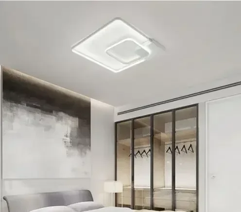 Creative Bedroom Lamp Comfortable Romantic Modern Compact Square Led Ceiling Lamp Personality Room Master Bedroom Luminaire