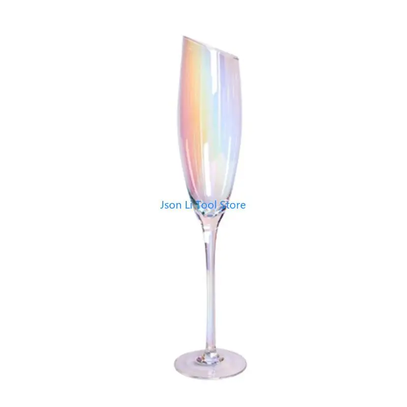 Y08d oblique coupée à vin rouge champagne en verre verre coloré ambre coloré