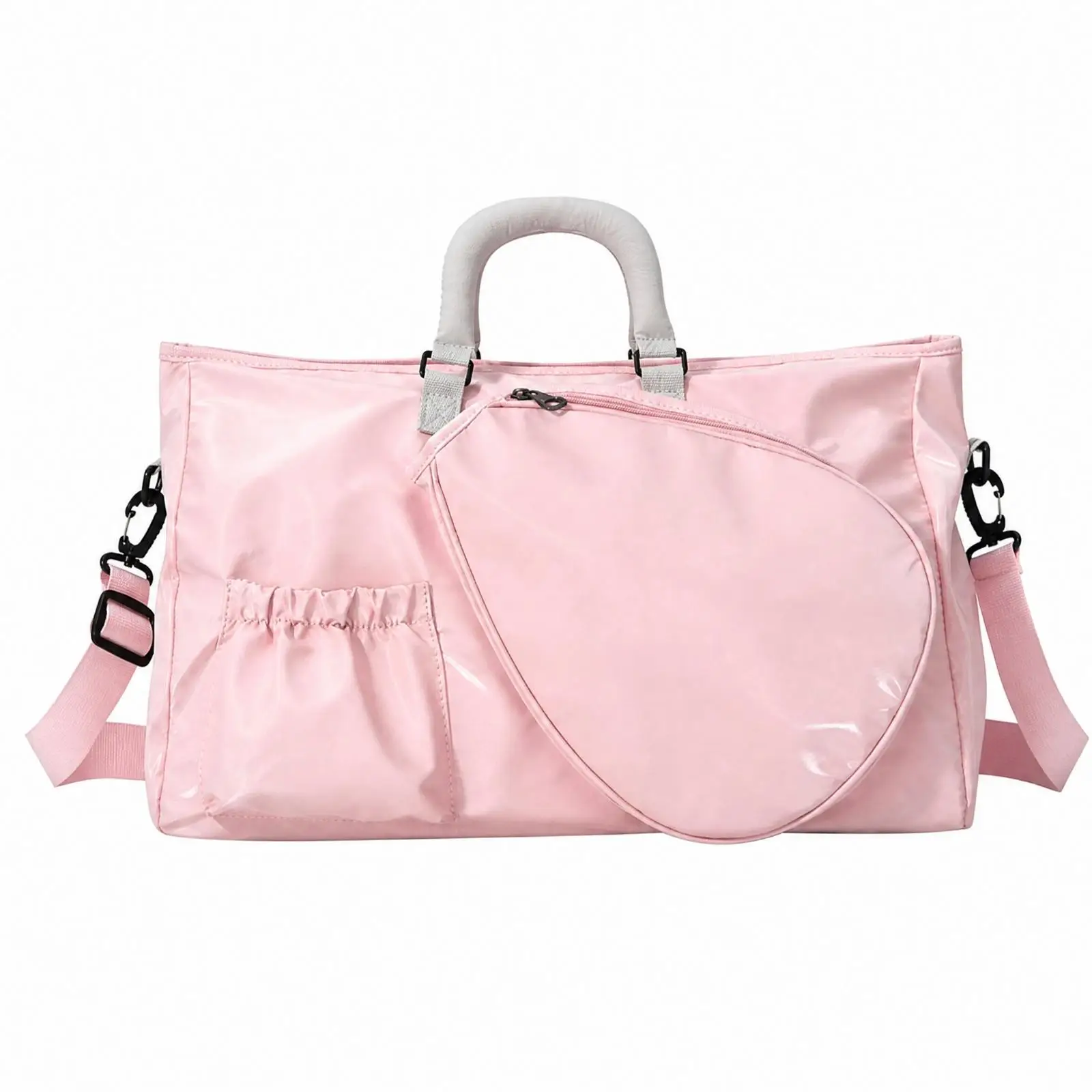 Large Capacity Sports Racket Storage Tote for Fitness Activities Weekend Trips with Adjustable Shoulder Strap