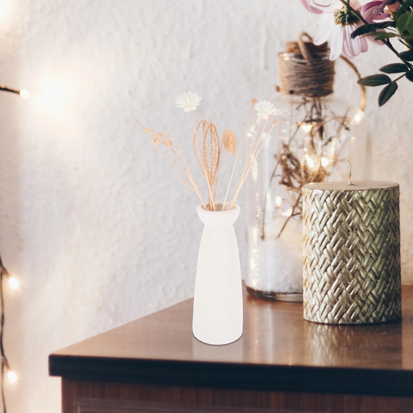 

12pcs Aroma Diffuser Sticks Fire-free Aromatherapy Volatile Rod Natural Rattan Flower Fragrance Set DIY Handmade Home Decoration