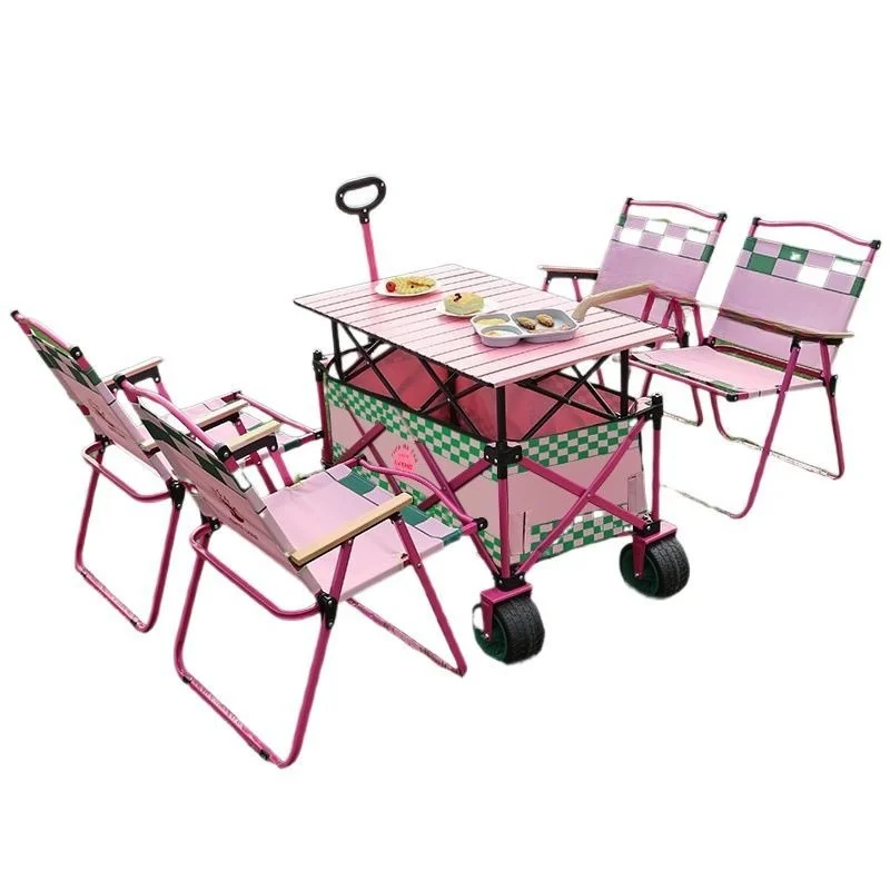

Simple and portable universal trolley, folding table
