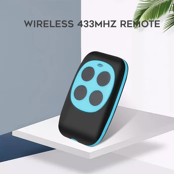 Duplicador de Control remoto RF para puerta de garaje, grabador de código de 433MHz, llave de puerta clonada, transmisor manual de comando, 4 botones, resistente al agua