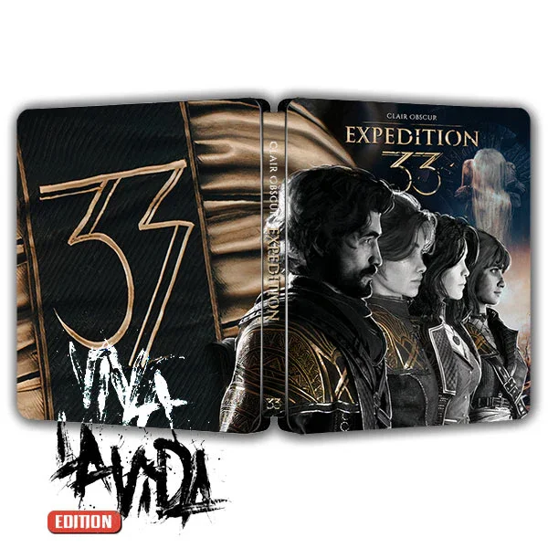 Clair Obscur Expedition 33 Viva la Vida Edition Steelcase FantasyBox (التخصيص، علبة فولاذية، قرص ألعاب غير متضمن)