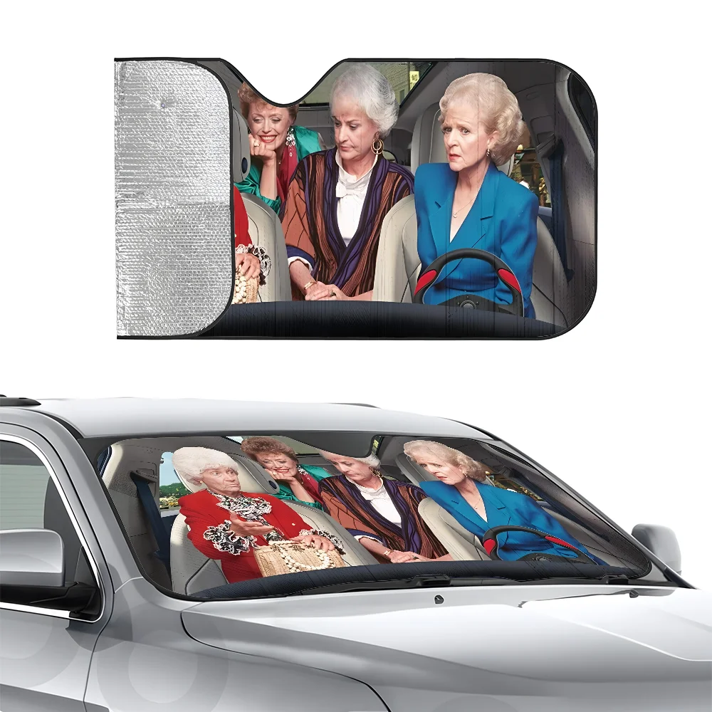 

Goln Sisters Вождение автомобиля SunSha Трехслойная изоляция автомобиля Переднее лобовое стекло Sun Sha Присоски Блоки УФ-лучей Солнце