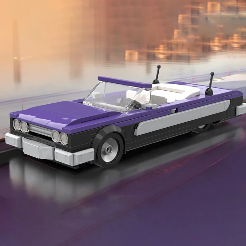 NIEUWE MOC Lowrider Stadsauto Snelheidskampioen Klassieke auto Bouwstenen Jongen DIY Racing Model Kinderspeelgoed Cadeau Technisch blok