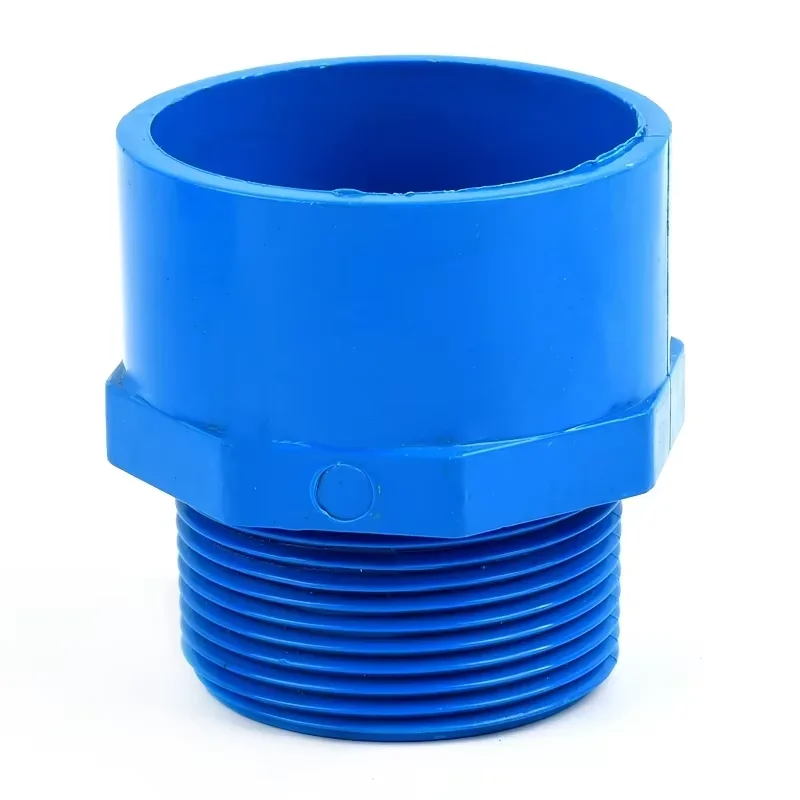 3-50PCS 1/2,3/4, 1Inch PVC Male Thread End Plug thread End Caps Garden Irrigation Fish Tank Aquarium Adapter PVC Pipe Fittings