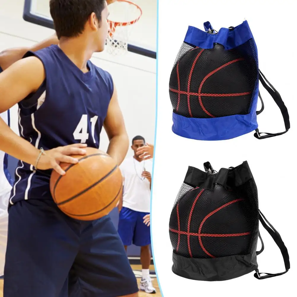 Basketball Backpack  Half Net   Volleyball Bag Practical Soccer Volleyball Carrier Backpack