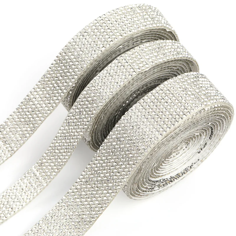 1 Yard selbstklebende Kristall-Strass-Aufkleber, Diamantband, DIY-Aufkleber, Strasssteine, Kunsthandwerk, Autotelefon-Dekoration – Detail 5