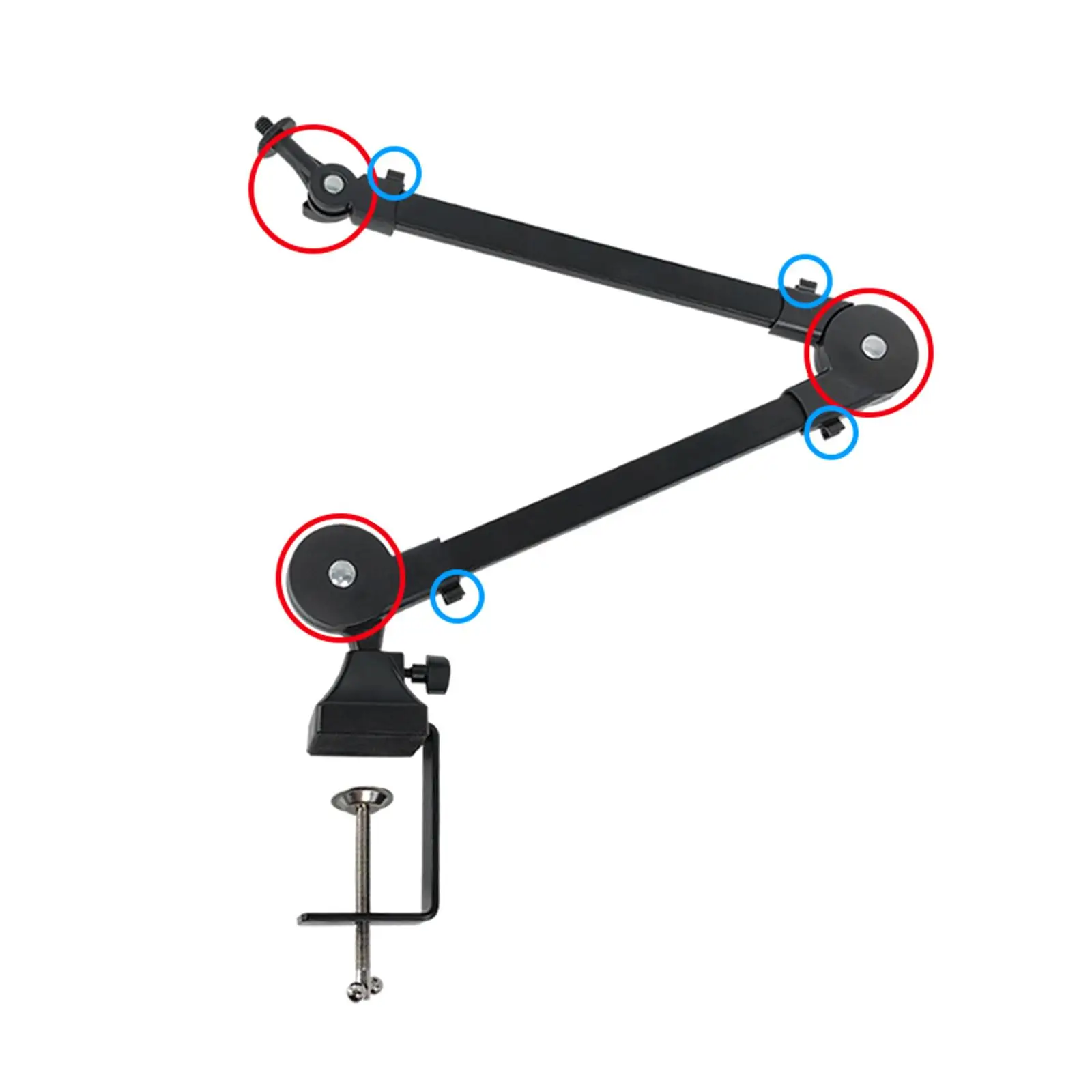 Broadcast Microphone Boom Arm 360 Rotating Adjustable Stand for Music Streaming Studio Gaming